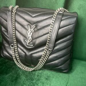 Medium Saint Laurent Maltelasse’ Leather Shoulder Bag
